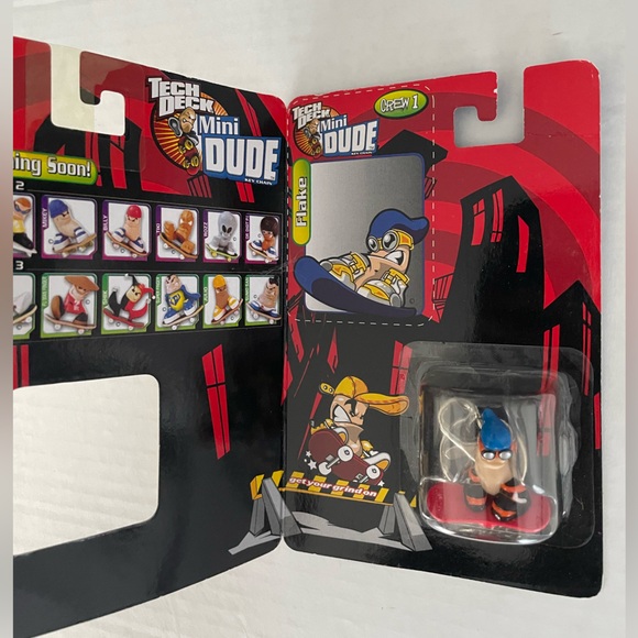 Vintage Tech Deck Mini Dude ‘Flake’ Key Chain - Picture 2 of 3